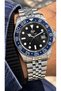 5Atm, Silver Color, Full Steel (Case, Strap), Phosphorescent (Night Vision), Men's Wristwatch in Stylish Box