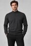 Men's Anthracite Slim Fit Slim Fit Plain Half Turtleneck Knitwear Sweater