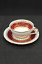 Adp France Deluxe Porcelain Burgundy Coffee Cup 120 ml