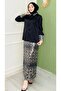 Leopard Patterned Sequin Embroidered Top and Bottom Set - 2