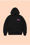 Pink Corteiz Printed Unisex Oversize Black Cotton Hooded Printed Sweatshirt Hoodie - 2