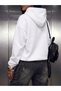 Women's Cotton 3 Thread Oversize Hooded Sweatshirt with Kangaroo Pocket - 4