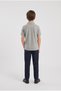 2-Piece Boys' Polo Collar 100% Cotton Fabric School T-Shirt Set Short Sleeve - 5