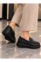 Women's Round Toe Buckle Loafer Shoes - 5