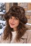 Elegant Fur Cap ✨   - New Premium Russian Plush Style Winter Women's Hat Brown with Inner Lining