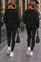 2-Piece Zero-Collar Winter Shardooned Printless Women's / Girls' Model - 2