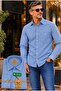 Men's Classic Wide Cut Long Sleeve Pocket Oxford Cotton Shirt
