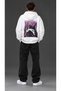 Euphoria Oversize Unisex Hooded Sweatshirt Black White - 2