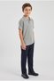 2-Piece Boys' Polo Collar 100% Cotton Fabric School T-Shirt Set Short Sleeve - 3