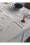 Tableware Set Orion Gardenya Linen Dinner Set 160X260 Table Set 26 Piece Runner Set Cream - 5