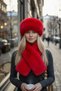 Women's Winter Vegan Fur Plush Hat and Scarf Set