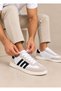 Nk Cooper Men's White Black Detailed Memory Foam Orthopedic Insoles Daily Thin Sole Sneaker Walking Sports Shoes - 4