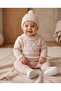 100% Knitwear Baby Girl Cat Jumpsuit - 2
