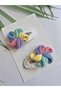 Colorful Wind Rose Handmade Anti-Allergic 2-Piece Snap Buckle Crochet Hair Accessory Suitable for All Ages - 5