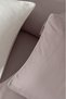 Signature Cotton Satin Double Duvet Cover Set - Mürdüm - 3