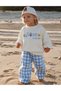 Unisex Children's Gabardine Bottom Cotton Top Set