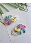 Colorful Wind Rose Handmade Anti-Allergic 2-Piece Snap Buckle Crochet Hair Accessory Suitable for All Ages - 4