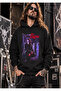 'The Crow' Printed Unisex Hooded Slim Fit Sweatshirt