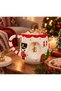 New Year's Themed Handmade Ceramic Mug with Nutcracker (Specify the Letter You Want in the Message after the Order) - 2