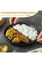 (عبوة من 5 قطع) أطباق للتحكم في الحصص الغذائية لتحقيق تغذية متوازنة، أطباق مقسمة غير قابلة للكسر مقاس 9 بوصات، 3 أقسام - 3