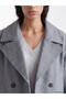 Two Mt Shop Quality Xside Gray Oversize Women's Cashmere Coat - 3