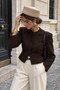 Women's Pillbox Hat – Hard Textured Synthetic Felt, Adjustable, Chin Strap - 5