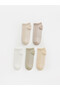 Esvab • Modern & Distinctive Heart Embroidered Women's Booties Socks, Pack of 5 - 2
