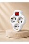 Single Socket 3-Way Switched Socket Adapter Grounded Socket Multiplier - 2