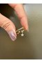 Gold Pinky Ring with Star Pendant and Stone - 4