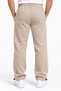 3-Thread Side Piping, Adjustable Cuffs, Baggy Winter Men's Sweatpants with Internal Ribbing, Smoked Gray Brown Black Stone. - 4