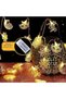 أضواء LED لتزيين رمضان، 5 أقدام 10 مصابيح LED، أضواء على شكل نجوم وقمر، فوانيس رمضان، مناسبة لـ - 5