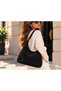 Women's Suede Shoulder Bag with Adjustable Strap, Casual Casual Hobo Bag - 4