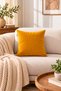 Luxurious Velvet Textured Solid Color Cushion Cover 42X42 cm |   1 Soft Textured Decorative Pillowcase - 6