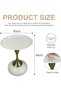SKY-TOUCH Round Side Table, Slim-waisted Sofa Side Table, Modern Minimalist Style, Electroplated Met - 3