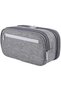 Grey Large Capacity Stationery Organizer for School Office, Multi Compartment Pencil Case and Makeup