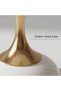 SKY-TOUCH Round Side Table, Slim-waisted Sofa Side Table, Modern Minimalist Style, Electroplated Met - 5