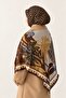Palm Tree Pattern Shoulder Shawl - 2