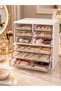 9 Drawer Wooden Makeup Organizer and Jewelry Organizer Desktop Cosmetic Storage Box - 4