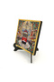 Nostalgic Tram Printed Wooden Tabletop Decoration 10X10 1G-Taksim1