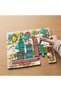 24 Piece Wooden Children's Puzzle with Colorful Buildings Design Mpk0300