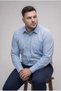 Men's Plus Size Long Sleeve Pocket Shirt - 2