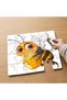 24 Piece Wooden Children's Puzzle with Beautiful Bee Design Holding a Honeycomb Mpk0346