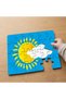 24 Piece Wooden Children's Puzzle with Sun and Cloud Design Mpk1110