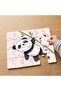24 Piece Wooden Children's Puzzle with Cute Panda Design Holding Bamboo Mpk0655