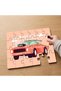 24 Piece Wooden Children's Puzzle with Red Classic Car Design Mpk0522