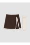 Two Mt Shop Quality Lcw Kids Brown Gabardine Plain Girls Skirt