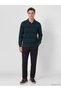 Peak New Season Green Polo Collar Striped Men's Sweatshirt - 2