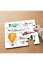 24 Piece Wooden Children's Puzzle with Colorful Vehicles Design Mpk0435