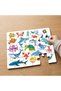 24 Piece Wooden Children's Puzzle with Sea Creatures Collage Design Mpk1043