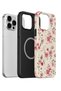 iPhone 14 Pro Vorian Magsafe Dual Layer Pink Wildflower Case - 2